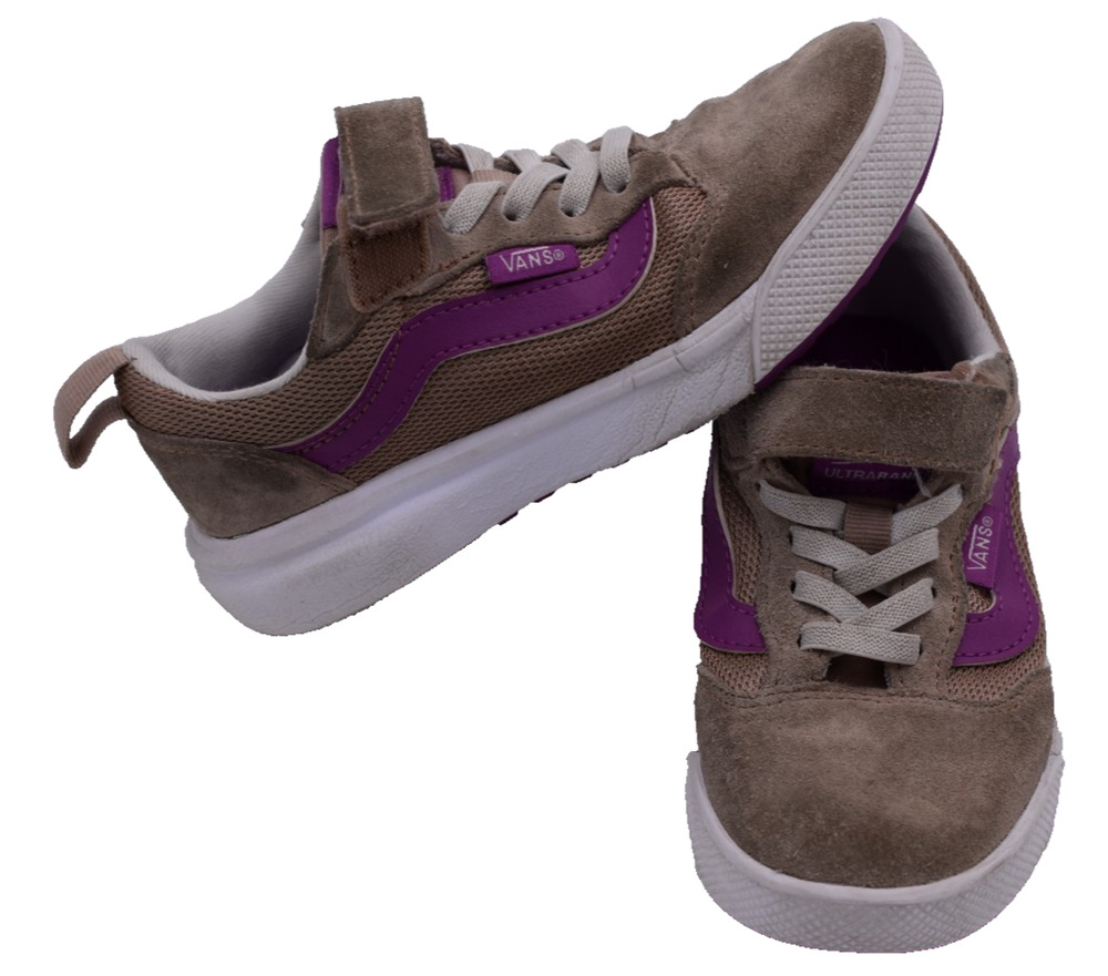 VANS Ultrarange 66V Shoes 721356-- Tan / Magenta -- Girls Youth Kids 12.5